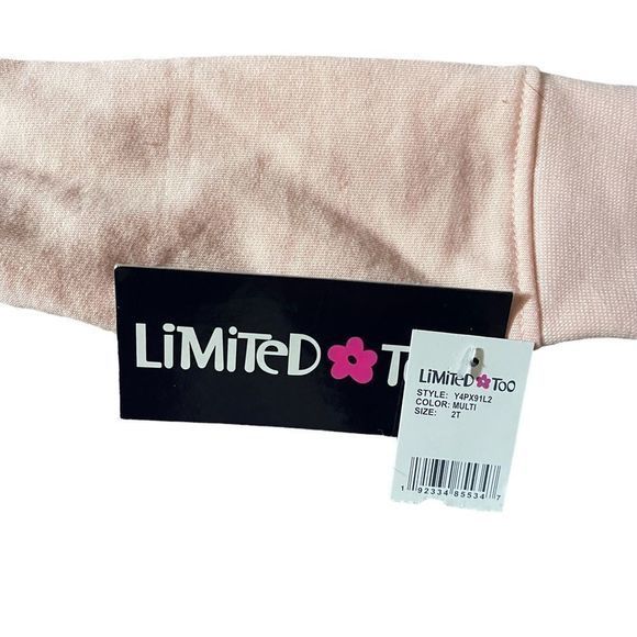 Limited Too Hoodie with Pearls accents on front size 2T - Picture 3 of 4